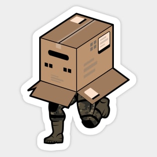 Big Boss Sneaking in Box - Metal Gear Solid 3 Sticker